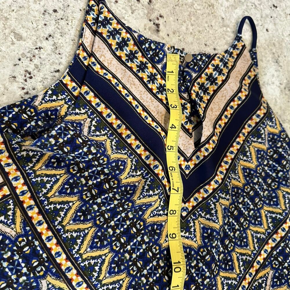 Renee strappy boho geometric blouse size L - Picture 8 of 9